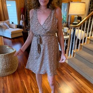 Leopard print tie dress💕